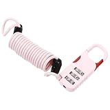 Zerodeko Motorrad Zahlenschloss Kabelschloss 3 Stellig aus Stahl Tragbar mit Diebstahlsicherung für E Bikes Reisegepäck und Kinderwagen Pink