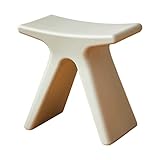 DJHFHCS Langlebiger Kunststoff-Duschhocker, rutschfest, wasserdicht, Badhocker für Wohnzimmer, Schlafzimmer, Küche, bequemer und starker Sitz zum Wechseln der Schuhe, 43,5 x 24 x 41,5 cm, Grau