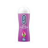 Durex Gleitgel 2-in-1 Massage Aloe Vera – Wasserbasiertes Gleitmittel mit pflegenden Aloe Vera Extrakten – 1 x 200 ml im Spender