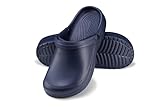 ESTRO Gartenclogs Damen Clogs Gummi - Gummi Gartenschuhe Damen Clogs Garten Leicht Gummischuhe Sommer F07 (39 EU, Dunkelblau)