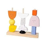 Bausteine ​​für Kleinkinder 1–3, Sortierspielzeug für Kleinkinder 1–3, Charakterförmige farbsortierende sensorische Spielzeug-Stapelblöcke, Neuartiges Bausteine-Spiel, Vorschulspielzeug für den Kinder