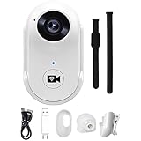 Tragbare Mini-Körperkamera, 1080P Action-Kamera mit stabiler Befestigung, 240 Minuten Akku, 120 Grad Weitsicht, Loop-Aufnahme, 64 G Haustierzubehör