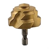 Hexagonaler Bohrer 40/50/63mm Für Wasserrohrerweiterung, HSS Goldbohrer Mit 6,35Mm Sechskantschaft, Kompatibel Mit Elektrobohrern, Für Klempner(40mm)