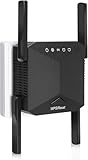 WLAN Verstärker 1200Mbit/s WiFi Repeater,Dualband 5GHz & 2.4GHz WLAN Repeater mit WPS,WiFi Internet Verstärker Kompatibel Allen WLAN Geräten,WiFi Range Extender Mit LAN/WAN Port