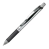 Pentel EnerGel XM BL77 Gelschreiber mit Druckmechanik, schwarz (1 Stück)
