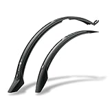 SKS GERMANY VELO 65 MOUNTAIN SET 26' - 28' Schutzblech-Set (Spritzschutz für Mountainbikes, Reifenbreite 52 - 60 mm, universelle Winkelbefestigung, Strebenbefestigung optional erhältlich)