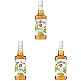 Jim Beam Apple | Kentucky Straight Bourbon Whiskey vermählt mit fruchtigen Apfelgeschmack | 32.5% Vol. | 700ml (Packung mit 3)