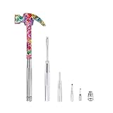 6 in 1 Hammer & Schraubendreher Werkzeug Multitool Set Klauenhammer mit Anti-Rutsch-Griff Griff Schlitz / flacher Kopf Kreuzschlitzschraubendreher Nagelabzieher Bestes Geschenk (rosa)