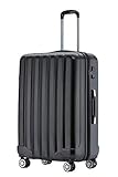BEIBYE TSA-Schloß 2080 Hangepäck Zwillingsrollen neu Reisekoffer Koffer Trolley Hartschale Set-XL-L-M(Boardcase) (Schwarz, L)