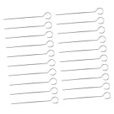 JOINPAYA 20 Stück Edelstahl Grillspieße Schaschlikspieße mit Sicherem Griff für Bbq Lagerfeuer Langlebige Leicht zu Reinigende Fleischspieße für Outdoor Grillen und Familienfeiern