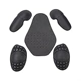 Honseadek Motorrad-Körperschutz-Set, 5 Stück, Schulter-, Ellbogen- und Rückenprotektor-Pads für Motorrad-Reitjacken, Sicherheitsausrüstung