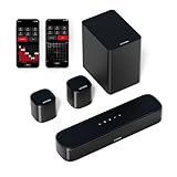 ULTIMEA 5.1 Surround Sound System, 2 Surround Lautsprechern, Heimkino Soundsystem mit verstellbarem Bass