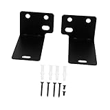 ANDRESLAD 1 Satz Wandhalterung Wandregal-Lautsprecher Lautsprecherregal Audio-Rack Wandmontiertes Regal Wandmontierte Lautsprecherregale Hängender Lautsprecherhalter Soundbars Black Eisen