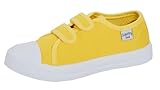 Kinderschuhe aus Segeltuch für Jungen, Turnschuhe, Mädchen, Pumps, Unisex, einfach zu befestigen, Freizeitschuhe, gelb, 30 EU