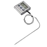 Digitale Thermometer für den Lebensmittelbildschirm, Hochpräzisen Wasserdichte Tragbare Thermometer für Fleisch, Grill und Küche