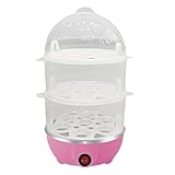 Schneller Eierkocher, automatische hartgekochte Eier mit 3 Ebenen, sicheres Dampfgargerät für professionelle und private Küchen