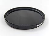 vhbw Universal Infrarot Filter 950nm für kompatibel mit Kamera Objektiven mit 58mm Filtergewinde - Zirkularer IR-Filter, Schwarz