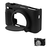 SX730 SX740 Kameratasche, Schlanke Silikon Kameratasche Weich Kamera-Schutzhülle Digitalkamera Tasche Kompatibel mit Canon PowerShot SX740 SX730 HS Kamera (Schwarz)