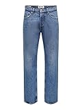 ONLY & SONS Herren Jeans ONSEDGE Loose 4939 - Relaxed Fit - Medium Blue Denim, Größe:28W / 32L, Farbvariante:Medium Blue Denim 22024939