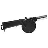 IWOWHERO Handkurbel Grillgebläse Tragbarer Manueller Bbq Lüfter für Camping Outdoor Feuerstelle Kamin Feueranfacher Leichtes Luftgebläse für Grillen Picknick