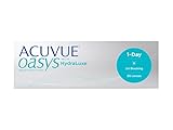 ACUVUE OASYS 1-Day Tageskontaktlinsen helfen das Gefühl von müden & trockenen Augen zu reduzieren – Tageskontaktlinsen mit -2.75 dpt und BC 9 – UV Schutz & Komfortables Tragegefühl – 30 Linsen