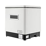 Tischgeschirrspüler 800W Mini Spülmaschine für 6 Sätze Geschirr Einbau-Geschirrspüler Tragbar 360° Reinigungsabdeckung Geschirrspüler für Wohnungen und Wohnmobile