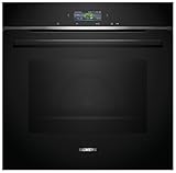 Siemens HB774G1B1, iQ700 Smarter Einbau-Backofen, 60 x 60 cm, Made in Germany, Schwarz, activeClean Pyrolyse & humidClean Hydrolyse, Air Fry, Automatikprogramme, Farbiger Touchscreen