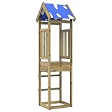 vidaXL Spielturm Braun Massives imprägniertes Holz,