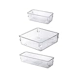 Ruarby 3-teiliges stabiles Schmuck-Organizer-Set, stilvolle Schmuck- und Kosmetik-Organizer, Schubladenhalter für Damen und Sammler, Aufbewahrungslösung für Damen