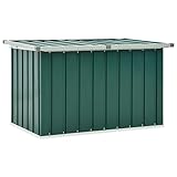 Xichuzi Gartenbox Grün 109 x 67 x 65 cm, Kissenbox Outdoor WassBerdicht, Auflagenbox, Aufbewahrungsbox, Terrassenschrank, Gartentruhe, Gartenkiste, Garten Aufbewahrung - 46257