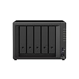 Synology DS1522+ 5-Bay DiskStation NAS AMD Ryzen R1600 8GB Ram 4xRJ-45 1GbE LAN-Port, ohne HDDs