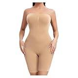 QYGKDYD Frauen Shapewear Bodysuits Butt Lifter Body Shaper trägerlos nahtlos mittelgroße Oberschenkel Plus Größe Schweißweste für Frauen Sport Treiben für Frauen