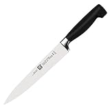 Zwilling 1001549 31070-201 Vier Sterne Fleischmesser, Rostfreier Spezialstahl, Sonderschmelze, Kunststoff, 200 mm, schwarz