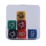 Zxfdsfdbnm 6 Teile/Paket 20mm Party Siebe Party Requisiten Lustige Spiel Würfel Party Brettspiel Requisiten Finger Ratespiel Würfel Würfel