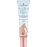 essence cosmetics hydro hero 24h HYDRATING TINTED CREAM,Make Up,Foundation,Nr. 10 Soft Nude,nude,glättend,pflegend,UVA,UVB filter,natürlich,vegan,ölfrei,mit Sonnenschutzfaktor,mit LSF (30ml)