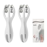 APOMOONS 2 Stück Double Roller Finger Massage Hand und Fingermassagegerät mit Griff Körper Akupressur Massagerollen Selbstmassagerolle für Muskel Entspannen, Arthritis, Stressabbau Wrists