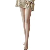 Damen Thermo-Leggings Winter Strick Strumpfhosen Beinlinge wärmende Baumwolle High Waist Komfort (E, One Size)