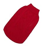 Hundepullover Strickwege Warm Warmes Rollkragenpullover Kabel Strickkleidung Für Verschiedene Größe Rassen Pullover Haustierpullover 2 Bein Kleidung Strickwaren Hundehund Kleidung