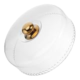 HOLIDYOYO Transparente Kuchenglocke 28cm Rund aus Bruchfestem Kunststoff Frischeschutz Servierdeckel für Kuchen Desserts und Käseplatten Leichte Vielseitige Abdeckung für Partys und Catering