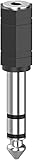 Magnet - Adapter 3,5 mm Buchse auf 6,35 mm Stecker, AUX-Stereo, Zinklegierung, für Digitalpiano, Tastatur, Mischpult, Kopfhörer