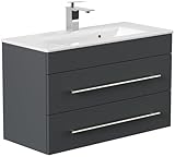 Badmöbel Mars 800 Slimline SoftClose Farbe Grafit