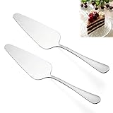Tortenheber mit Klinge zum Schneiden, Tortenheber Edelstahl, Classic Kuchenlöser, 2Pcs Tortenheber Kuchenheber, Tortenmesser, Kuchenheber, Edelstahl Tortenschaufel, Kuchenschaufel für Hochzeitsfeiern