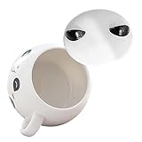 COLLBATH Panda-becher Dampfer Kaffeetasse Mit Deckel Campingbecher Wasser Stroh Kaffeebecher Scherzen Container Milch Trinken Die Bürotasse Espressotassen Tassen Für Männer Cool Keramik