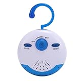 Wasserdichtes Duschradio, Tragbares -FM-Duschradio mit Integriertem Lautsprecher und Antenne, Batteriebetriebenes Hängendes Duschradio für Zuhause, Strand, Badezimmer,