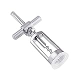 FIXOSHEE Weinflaschenöffner Kreuz design Korkenzieher Edelstahl Silber mit Hoher Stabilität für Zuhause Bar Restaurant Party Geschenk Weinliebhaber
