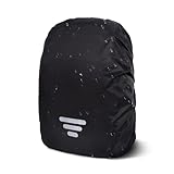 Moorle Regenschutz für Rucksack, wasserdichte Rucksack mit Reflexstreifen, 18-25L Regenhülle Schulranzen, Reflektor Rucksacküberzug Schwarz für Wandern, Camping, Reisen, Radfahren