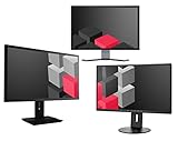 22 Zoll Business Computer Monitor, Desktop Gaming Monitor, HD+ (VGA - DVI - VESA), PC Bildschirm, Schwarz/Grau (Generalüberholt)