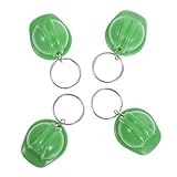 OFFSCH 4 Stück Bau Hut lustige schlüsselanhänger Retro-Knöpfe Bronzeknöpfe elegante Knöpfe Strickmütze Blütenknöpfe Miniatur-Bauhut Mini-Schutzhelm für Puppe Bau Hüte Zinklegierung Green