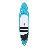 Aufblasbares SUP Board Set 305 x 76 x 10cm Stand up Paddling Board Surfbrett Surfboard mit Aufblasbare Pumpe, Paddel, Reparaturset, Sicherheitsleine und Tragetasche