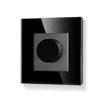 LIAONFOY Dimmer Schalter mit Drehdimmer Drehschalter Unterputz für dimmbare LED-Lampen Glühlampen und Halogenlampen 110-220V 86mm Schwarz